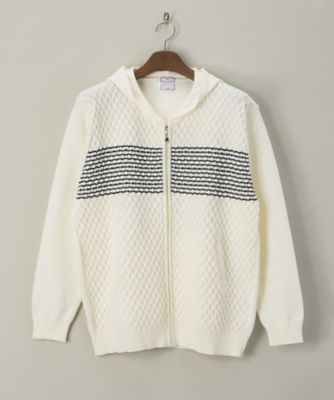 【SALE（伊勢丹）】＜ミュゼ ジョワイユ/MUSEE JOYEUX＞ 【S】【紳士大きいサイズ】ジップアップパーカー(M74101-K) NE2・オフ 【三越・伊勢丹/公式】