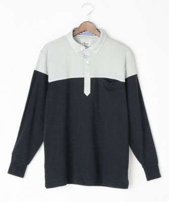 【SALE（伊勢丹）】＜ミュゼ ジョワイユ/MUSEE JOYEUX＞ 【S】【紳士大きいサイズ】長袖ポロシャツ(M42504-K) ネイビー 【三越・伊勢丹/公式】