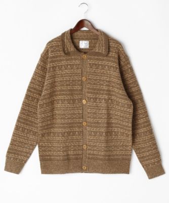 【SALE（伊勢丹）】＜ミュゼ ジョワイユ/MUSEE JOYEUX＞ 【S】【紳士大きいサイズ】カーディガン(M34701-K) ブラウン 【三越・伊勢丹/公式】