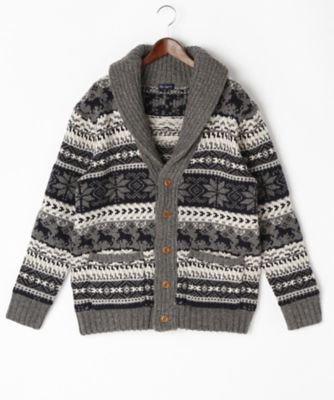 【SALE（伊勢丹）】＜ミュゼ ジョワイユ/MUSEE JOYEUX＞ 【S】【紳士大きいサイズ】カーディガン(M44754-K) グレー 【三越・伊勢丹/公式】