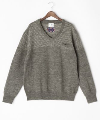【SALE（伊勢丹）】＜ミュゼ ジョワイユ/MUSEE JOYEUX＞ 【S】【紳士大きいサイズ】セーター(M54701-K) グレー 【三越・伊勢丹/公式】