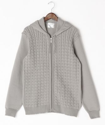 【SALE（伊勢丹）】＜ミュゼ ジョワイユ/MUSEE JOYEUX＞ 【S】【紳士大きいサイズ】パーカ(M64500-K) グレー 【三越・伊勢丹/公式】