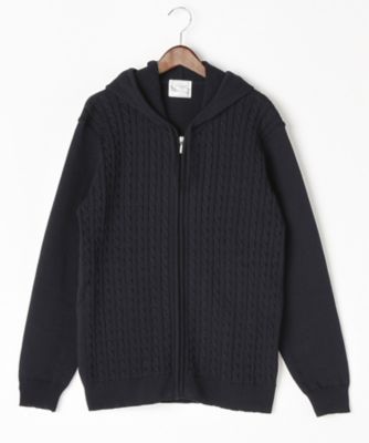 【SALE（伊勢丹）】＜ミュゼ ジョワイユ/MUSEE JOYEUX＞ 【S】【紳士大きいサイズ】パーカ(M64500-K) ネイビー 【三越・伊勢丹/公式】