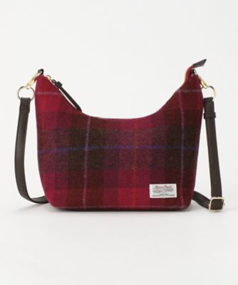 ＜ハリスツィード＞ 2WAYショルダーバッグ(HA10149B) ピンク 【三越・伊勢丹/公式】