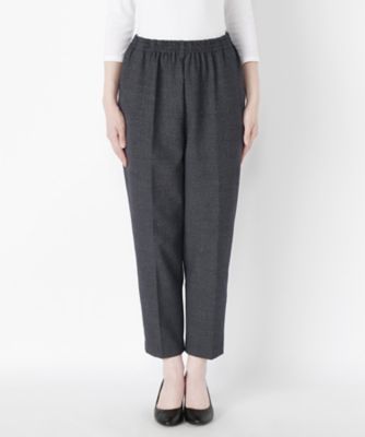 裏起毛婦人ストレッチパンツ(9710) ネイビー 【三越・伊勢丹/公式】