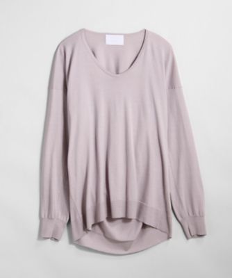 【SALE（伊勢丹）】＜BPQC/ビーピーキューシー＞ ピマコットン Vネックセーター(リラックスシルエット) ラベンダー 【三越・伊勢丹/公式】