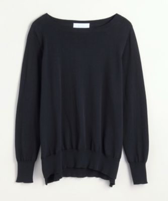 【SALE（伊勢丹）】＜BPQC/ビーピーキューシー＞ ガスコットン ラウンドネックセーター(リラックスシルエット) ネイビー 【三越・伊勢丹/公式】