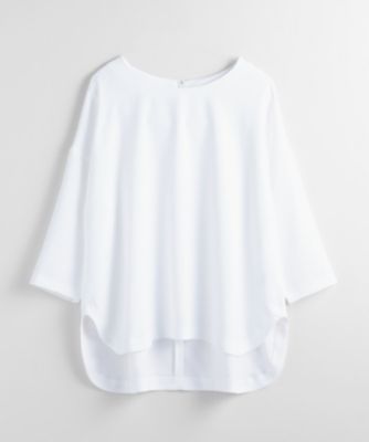 【SALE（伊勢丹）】＜BPQC/ビーピーキューシー＞ バックサテンアムンゼン ラウンドネックプルオーバー ホワイト 【三越・伊勢丹/公式】