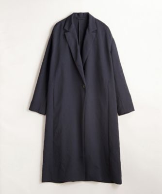 ＜BPQC/ビーピーキューシー＞ リネンタッチ チェスターコート ダークネイビー 【三越・伊勢丹/公式】
