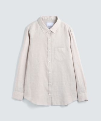 【SALE（三越）】＜BPQC/ビーピーキューシー＞ フレンチリネン リラックスフィットシャツ(BP71BND003) サンドベージュ 【三越・伊勢丹/公式】