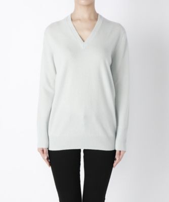 【SALE（三越）】＜ワンフォーイレブン/1411＞ Vネックセーター(506-W1102) サックス 【三越・伊勢丹/公式】