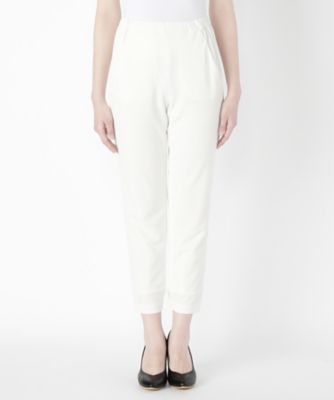 【SALE（伊勢丹）】＜レディ フォア ザ ウィークエンド/Ready for the Weekend＞ ジャージーテーパードパンツ(PT006) ホワイト 【三越・伊勢丹/公式】