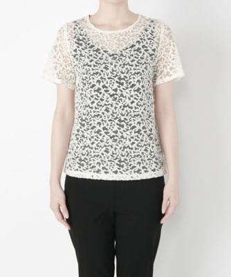 【SALE（伊勢丹）】＜T．G．I．F．READY FOR THE WEEKEND＞ レースシャツ(77682122 ) ホワイト 【三越・伊勢丹/公式】