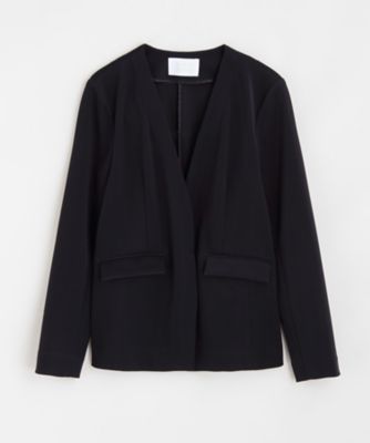 【SALE（三越）】＜BPQC/ビーピーキューシー＞ モクロディ ノーカラージャケット(BP71IB05) ネイビー 【三越・伊勢丹/公式】