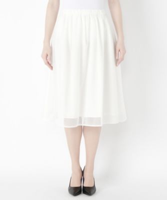 【SALE（伊勢丹）】＜レディ フォア ザ ウィークエンド/Ready for the Weekend＞ メッシュリバーシブルスカート(77672100) ホワイト 【三越・伊勢丹/公式】