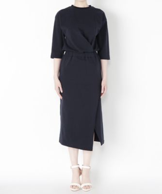 【SALE（伊勢丹）】＜レディ フォア ザ ウィークエンド/Ready for the Weekend＞ 裏毛ワンピース(77652100) ネイビー 【三越・伊勢丹/公式】