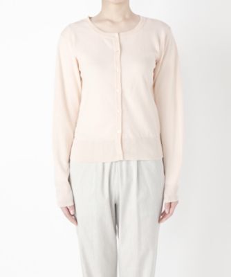 【SALE（伊勢丹）】＜レディ フォア ザ ウィークエンド/Ready for the Weekend＞ コンパクトレースカーディガン丸首(SW71701) ベージュxベージュ 【三越・伊勢丹/公式】