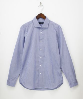 【SALE（三越）】＜エアディム＞ ▼ブルーストライプシャツ(1701-GE06-SH) ブルー 【三越・伊勢丹/公式】