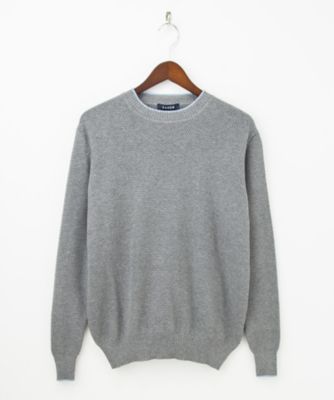 【SALE（三越）】＜エアディム＞ 【S】ミドルゲージ セーター(1701-ST01-SW) グレー 【三越・伊勢丹/公式】