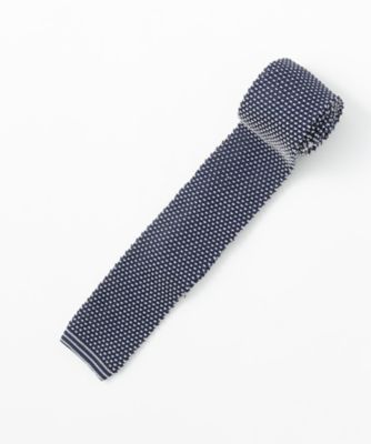 【SALE（三越）】＜エアディム＞ 【S】ニットタイ(1701-PR02-AC) ネイビーxホワイト 【三越・伊勢丹/公式】