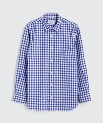 【SALE（三越）】＜BPQC/ビーピーキューシー＞ ブロックチェック カジュアルシャツ(BP71MIF0402) ホワイトｘブルー 【三越・伊勢丹/公式】