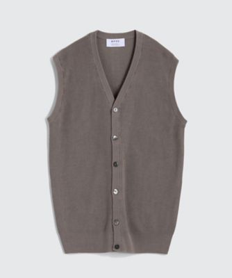 【SALE（三越）】＜BPQC/ビーピーキューシー＞ ハイゲージニット オープンベスト(BP71MIF0301) ベージュ 【三越・伊勢丹/公式】