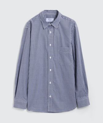 【SALE（三越）】＜BPQC/ビーピーキューシー＞ ギンガムチェック カジュアルシャツ(BP71MIF0408) ネイビー 【三越・伊勢丹/公式】