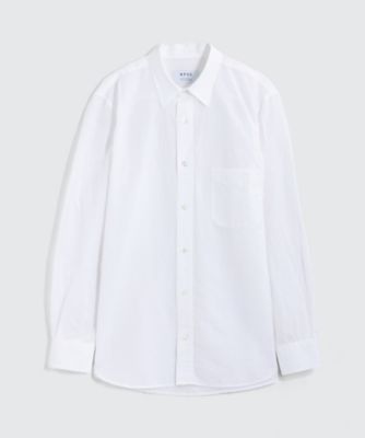 【SALE（三越）】＜BPQC/ビーピーキューシー＞ シアサッカー カジュアルシャツ(BP71MIF0410) ホワイト 【三越・伊勢丹/公式】