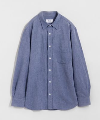 【SALE（三越）】＜BPQC/ビーピーキューシー＞ シャンブレー カジュアルシャツ(BP71MIF0411) ネイビー 【三越・伊勢丹/公式】