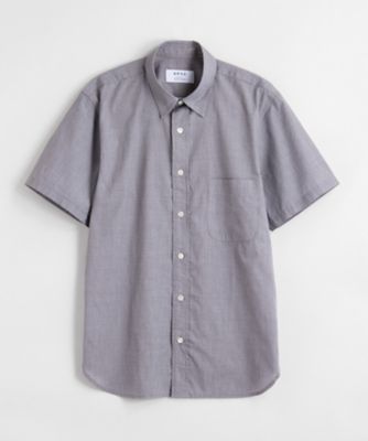 【SALE（三越）】＜BPQC/ビーピーキューシー＞ ポプリンミニ千鳥半袖シャツ(BP71MIF0413) ブラック 【三越・伊勢丹/公式】