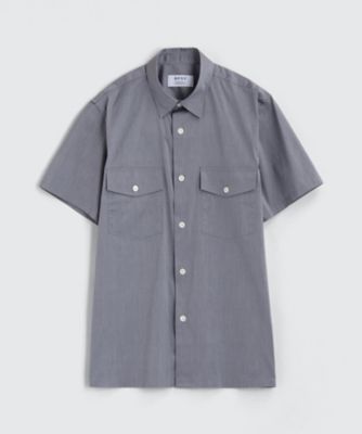 【SALE（三越）】＜BPQC/ビーピーキューシー＞ ストレッチ ミリタリーシャツ(BP71MIF0414) インディゴ 【三越・伊勢丹/公式】