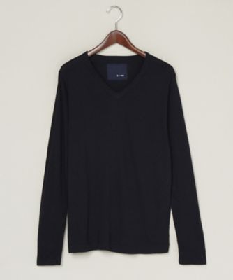 【SALE（三越）】＜ヴィルーム ネイビー/V::room_NAVY＞ 【S】長袖VネックTシャツ(3-352318*T) ネイビー 【三越・伊勢丹/公式】