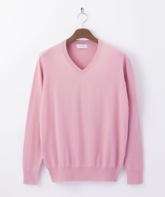 【SALE（伊勢丹）】＜イセタンメンズ/ISETAN MEN'S＞ 【S】【紳士大きいサイズ】Vネックセーター(DAFH102M) 11・ピンク 【三越・伊勢丹/公式】