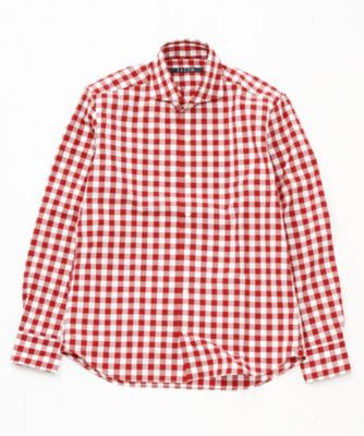 【SALE（三越）】＜エアディム＞ 【S】イタリアンカラーシャツ(62-EADEM-E-SHE02-SH) レッド 【三越・伊勢丹/公式】