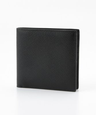 ＜スマイソン＞ PANAMA/2つ折り財布 ブラック 【三越・伊勢丹/公式】