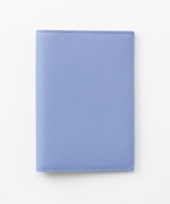 ＜スマイソン＞ PANAMA/パスポートカバー ナイルブルーxオフホワイト 【三越・伊勢丹/公式】