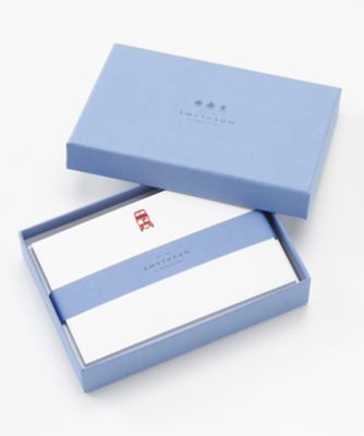 ＜スマイソン＞ カード+封筒10枚セット/LONDONBUS WHITE 【三越・伊勢丹/公式】