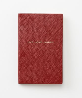 ＜スマイソン＞ パナマノート/LIVE LOVE LAUGH レッド 【三越・伊勢丹/公式】