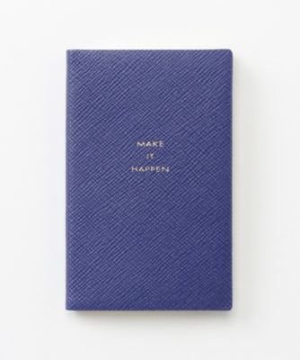 ＜スマイソン＞ パナマノート/MAKE IT HAPPEN コバルト 【三越・伊勢丹/公式】