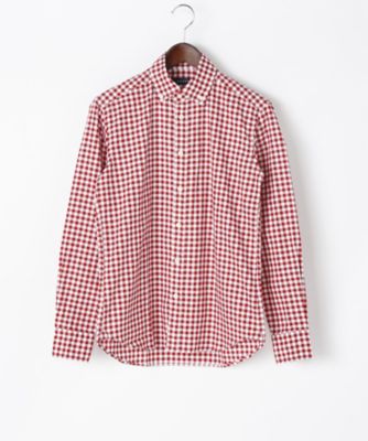 【SALE（三越）】＜エアディム＞ 【S】オックスフォードボタンダウンシャツ(1701-SHE06-LS) レッド 【三越・伊勢丹/公式】