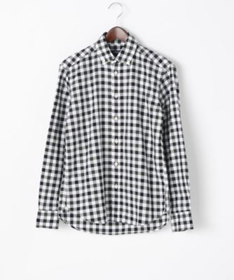 【SALE（三越）】＜エアディム＞ 【S】オックスフォードボタンダウンシャツ(1701-SHE07-LS) ブラックxグリーン 【三越・伊勢丹/公式】