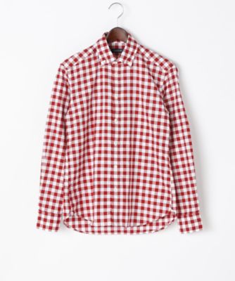 【SALE（三越）】＜エアディム＞ 【S】オックスフォードボタンダウンシャツ(1701-SHE07-LS) レッド 【三越・伊勢丹/公式】