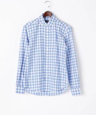 【SALE（三越）】＜エアディム＞ 【S】オックスフォードボタンダウンシャツ(1701-SHE07-LS) サックス 【三越・伊勢丹/公式】