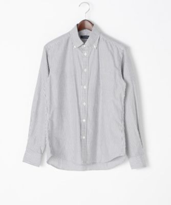 【SALE（三越）】＜エアディム＞ 【S】オックスフォードボタンダウンシャツ(1701-SHE08-LS) ブラック 【三越・伊勢丹/公式】