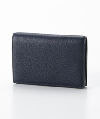 ＜スマイソン＞ BURLINGTON/名刺入れ ネイビー 【三越・伊勢丹/公式】
