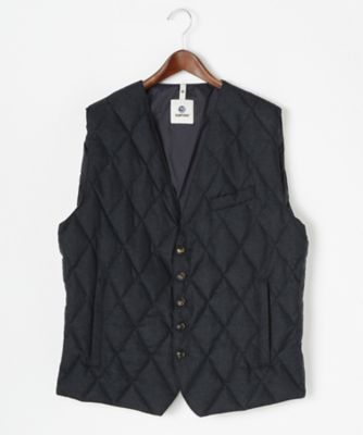 ＜サマス＞ 【紳士大きいサイズ】ダウンベスト(FOLCI) ダークネイビー 【三越・伊勢丹/公式】