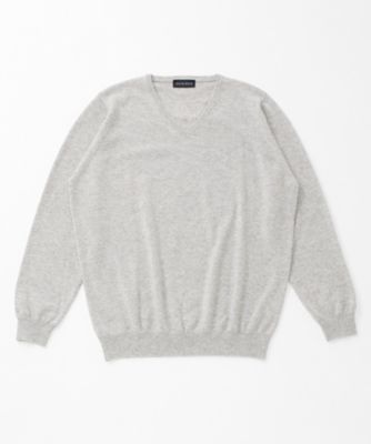 【SALE（伊勢丹）】＜イセタンメンズ/ISETAN MEN'S＞ 【S】【紳士大きいサイズ】Vネックセーター(990) 21027・ライトグレー 【三越・伊勢丹/公式】