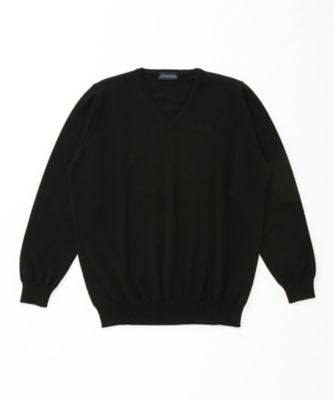 【SALE（伊勢丹）】＜イセタンメンズ/ISETAN MEN'S＞ 【S】【紳士大きいサイズ】Vネックセーター(990) 2000・ブラック 【三越・伊勢丹/公式】