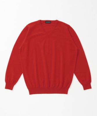 【SALE（伊勢丹）】＜イセタンメンズ/ISETAN MEN'S＞ 【S】【紳士大きいサイズ】Vネックセーター(990) 21742・オレンジ 【三越・伊勢丹/公式】