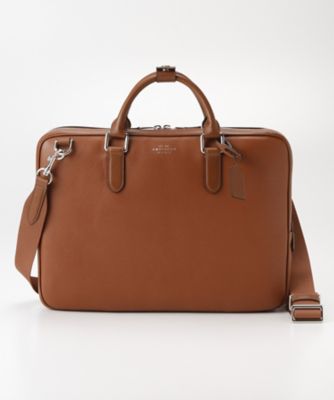 ＜スマイソン＞ BURLINGTON/ブリーフケース タン 【三越・伊勢丹/公式】